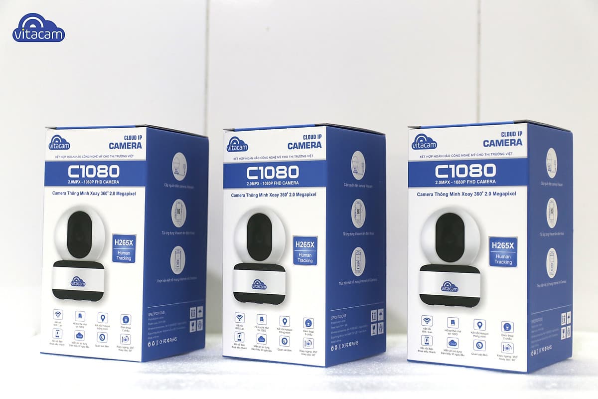 [TẶNG THẺ NHỚ 32G] CAMERA VITACAM C1080 - Hàng chính hãng