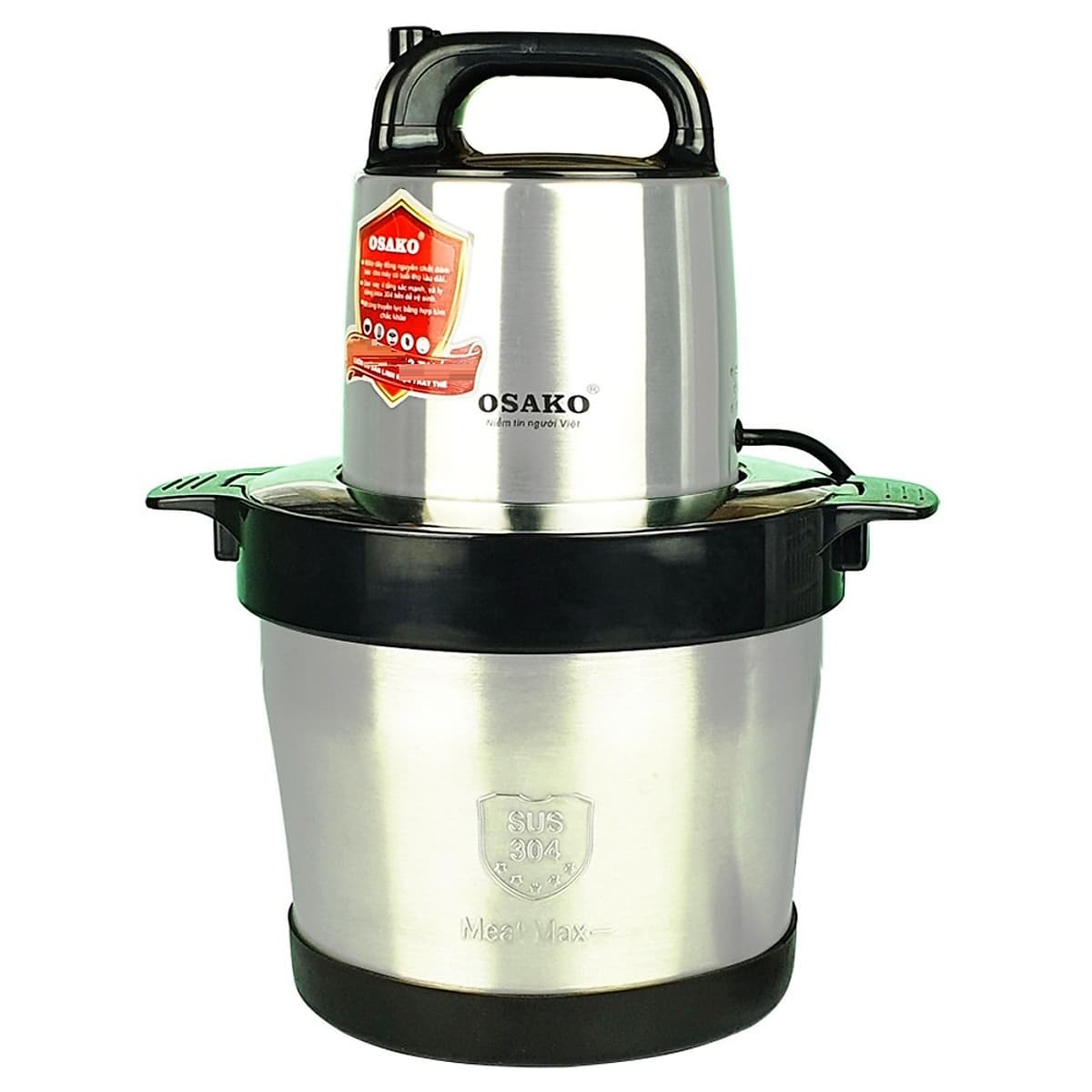 Máy xay thịt cá OSAKO, bộ dao 4 lưỡi-Hàng chính hãng