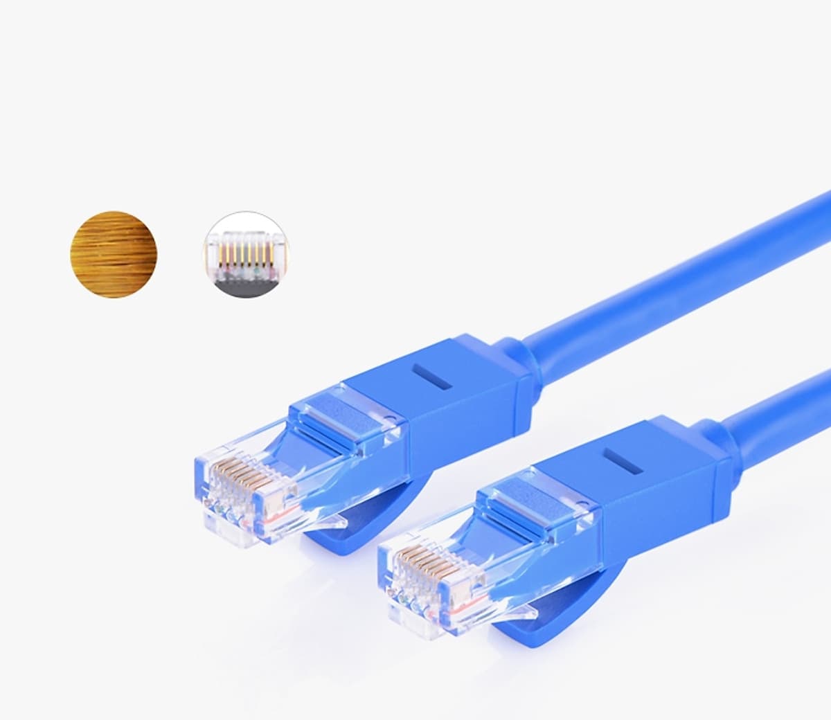 Dây mạng bấm sẵn 2 đầu Cat6 UTP Patch Cords dài 2M UGREEN NW102 11202 - Hàng Chính Hãng