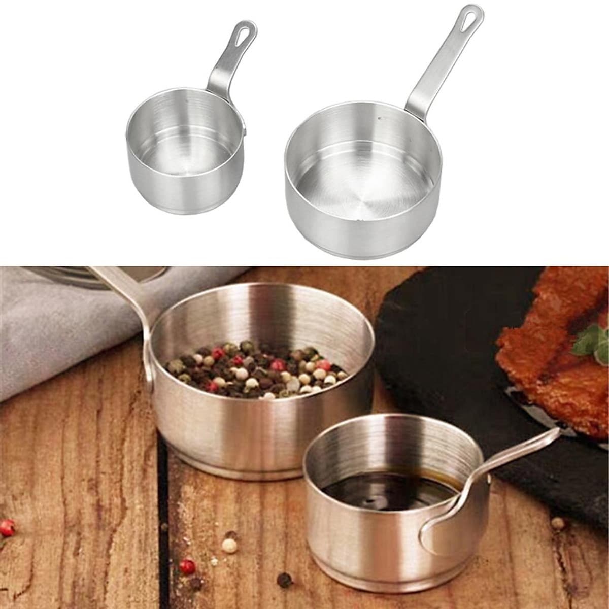 Thép Không Gỉ Mini Sauce Pan Không Dính Sữa Nhỏ Pan Dụng Cụ Nhà Bếp