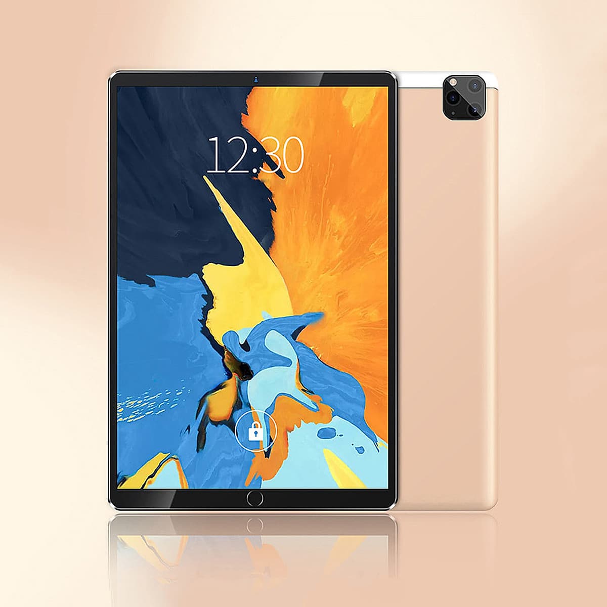 10.1'' Metal Tablet with MT6592 Eight-core Processor 1280*800 Resolution 2GB+32GB Memory Support 2G/3G Calls Grey+Black