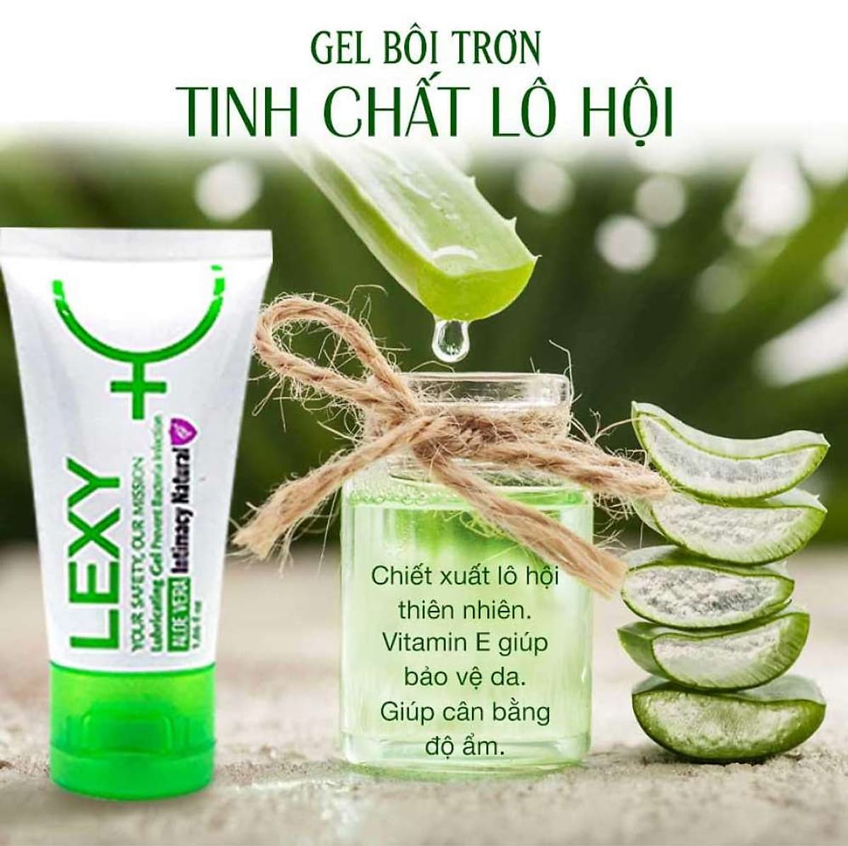 Gel Bôi Trơn Lexy Aloe (Đức) Tinh Chất Thiên Nhiên Lô Hội ( 50ml ) (Đức)