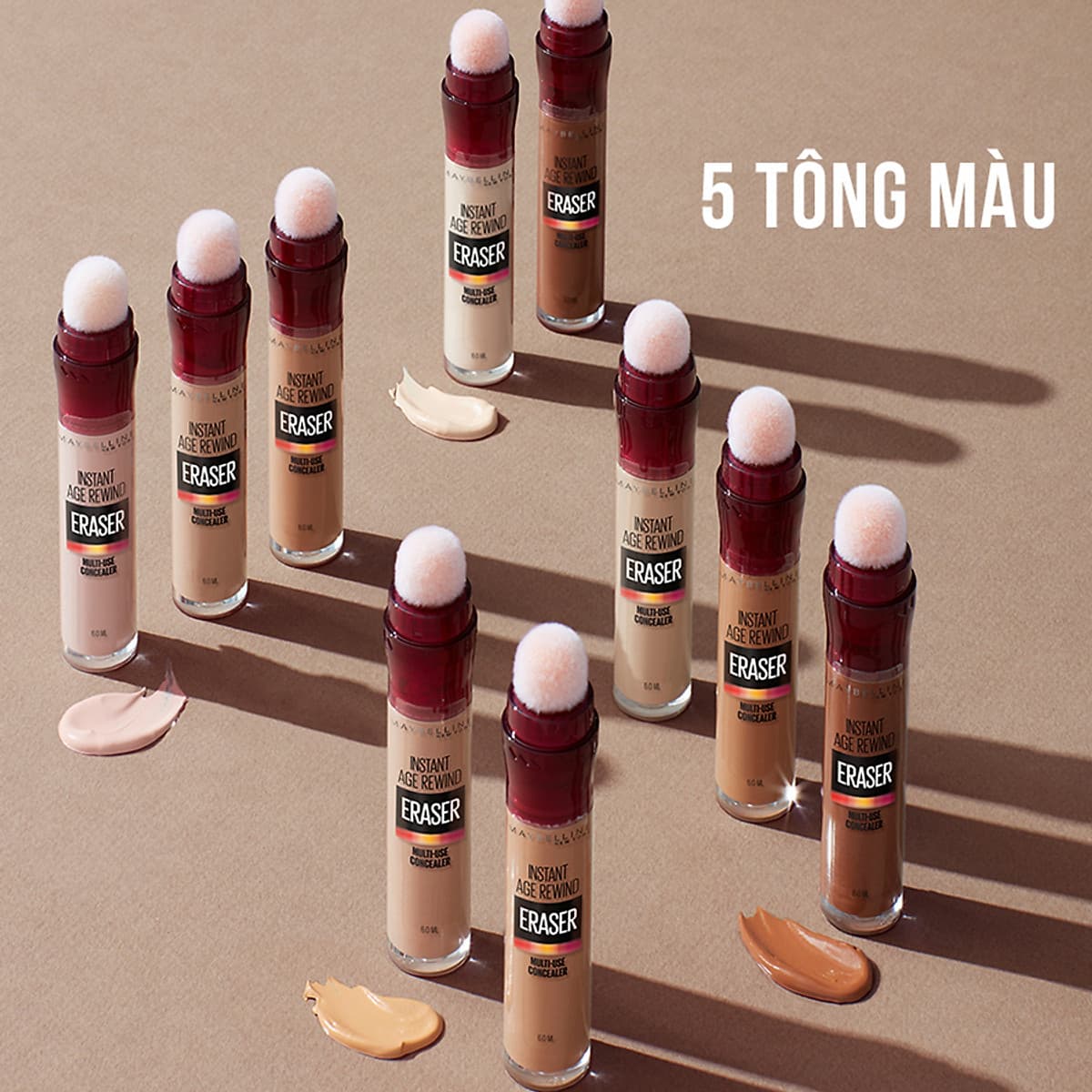 Bút Cushion Che Khuyết Điểm Đa Năng Instant Age Rewind Eraser Multi-use Concealer Maybelline New York 6ml