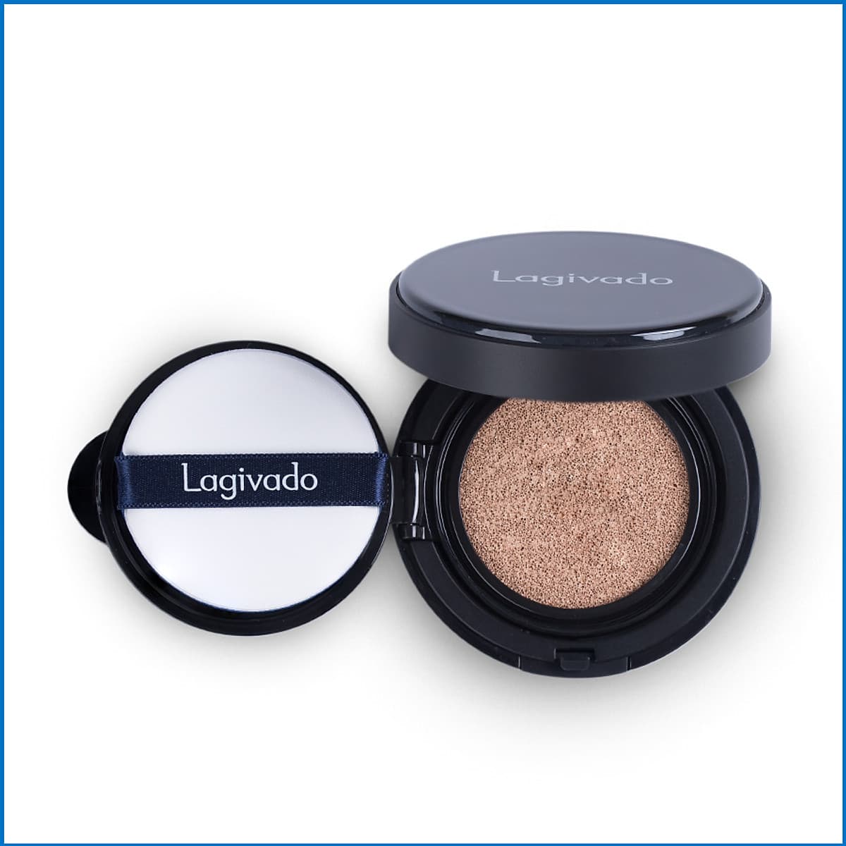 Phấn nước trang điểm Hàn Quốc che khuyết điểm, cho lớp nền trong suốt Lagivado Just Perfection Cushion Foundation – 2 tông màu 14g