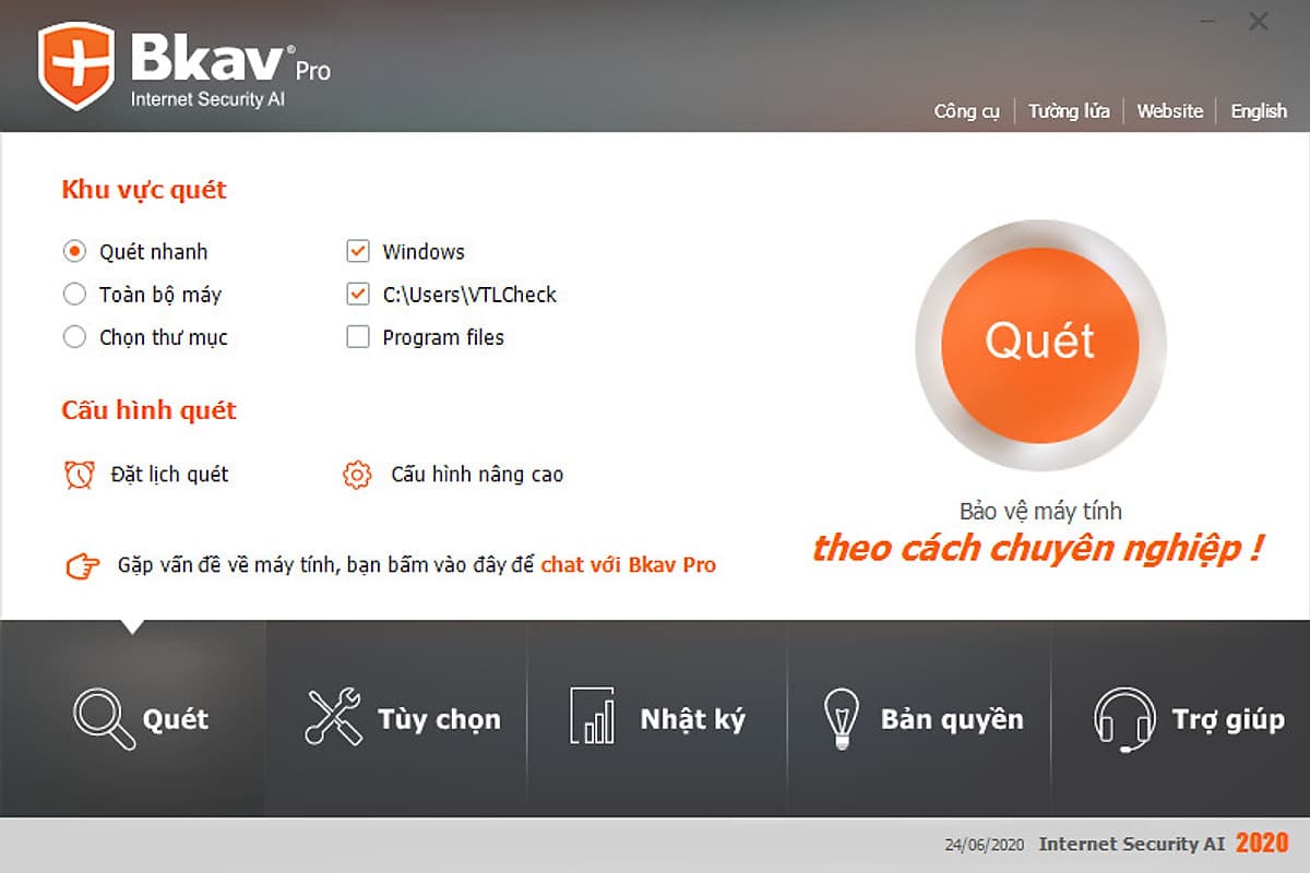 Phần mềm diệt Virus Bkav Pro - Hàng chính hãng