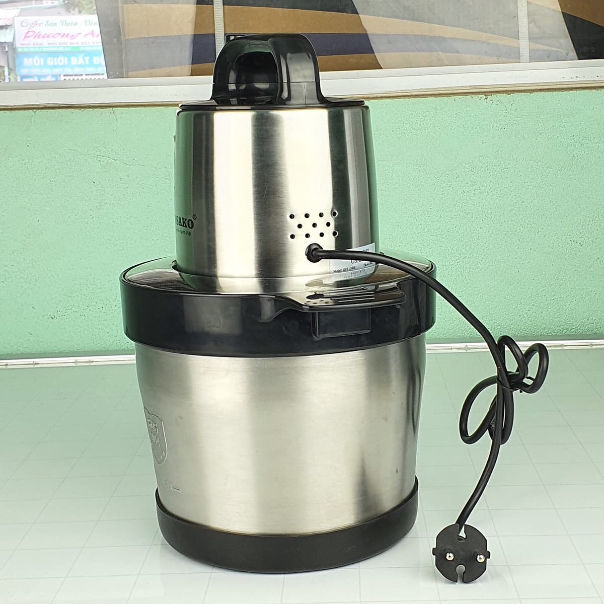 Máy xay thịt cá OSAKO, bộ dao 4 lưỡi-Hàng chính hãng