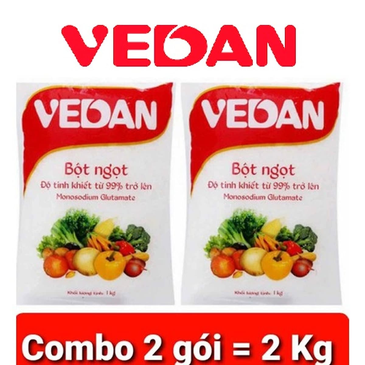 Combo 2 gói bột ngọt Vedan 1kg