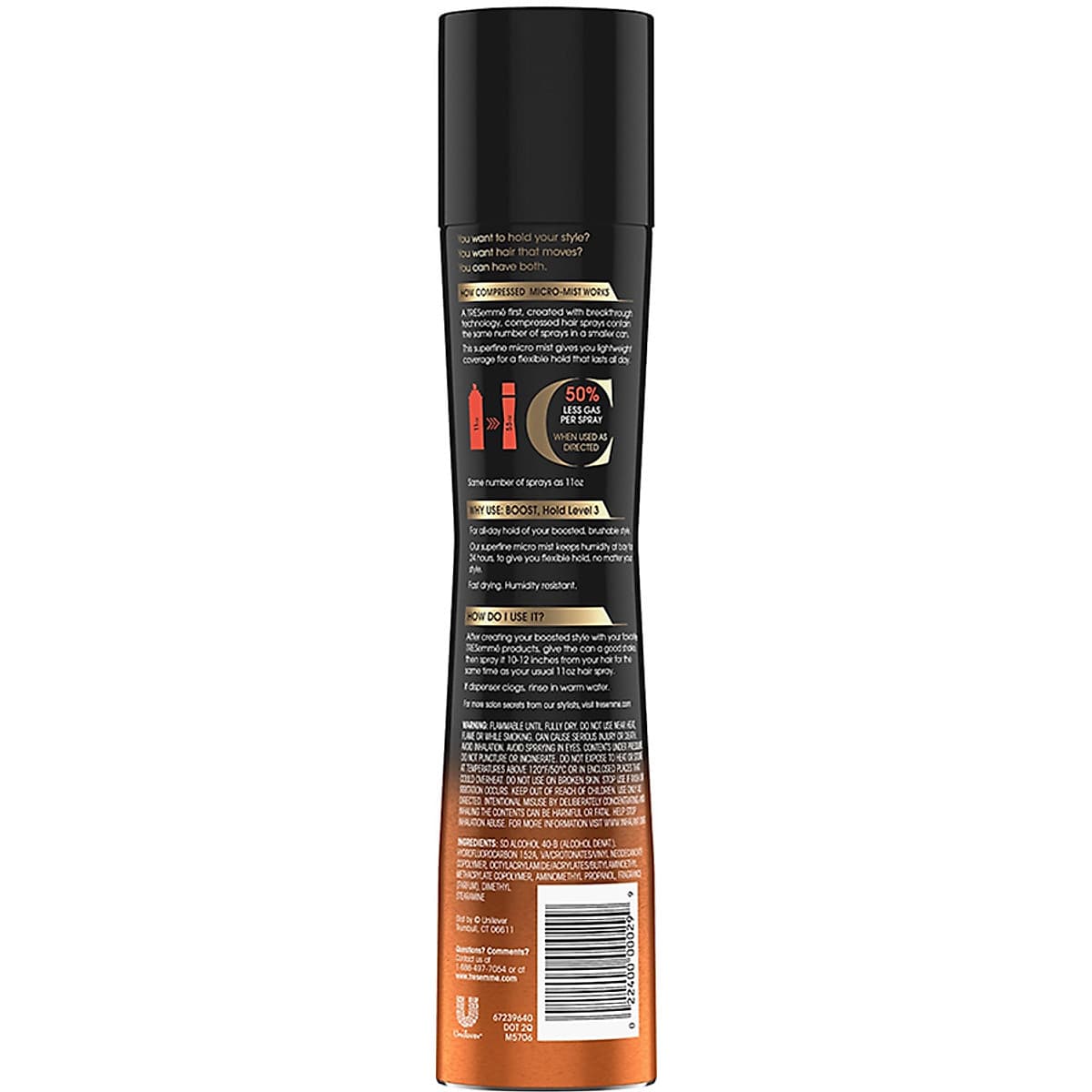 Xịt Tạo Kiểu Tóc Giữ Độ Phồng Tresemmé Compressed Micro Mist (155g)