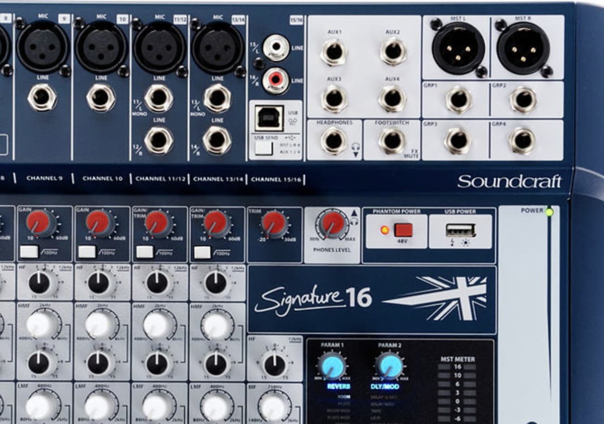 Bộ Trộn Âm Thanh Soundcraft Signature 16-EU-Mixing - Hàng Chính Hãng