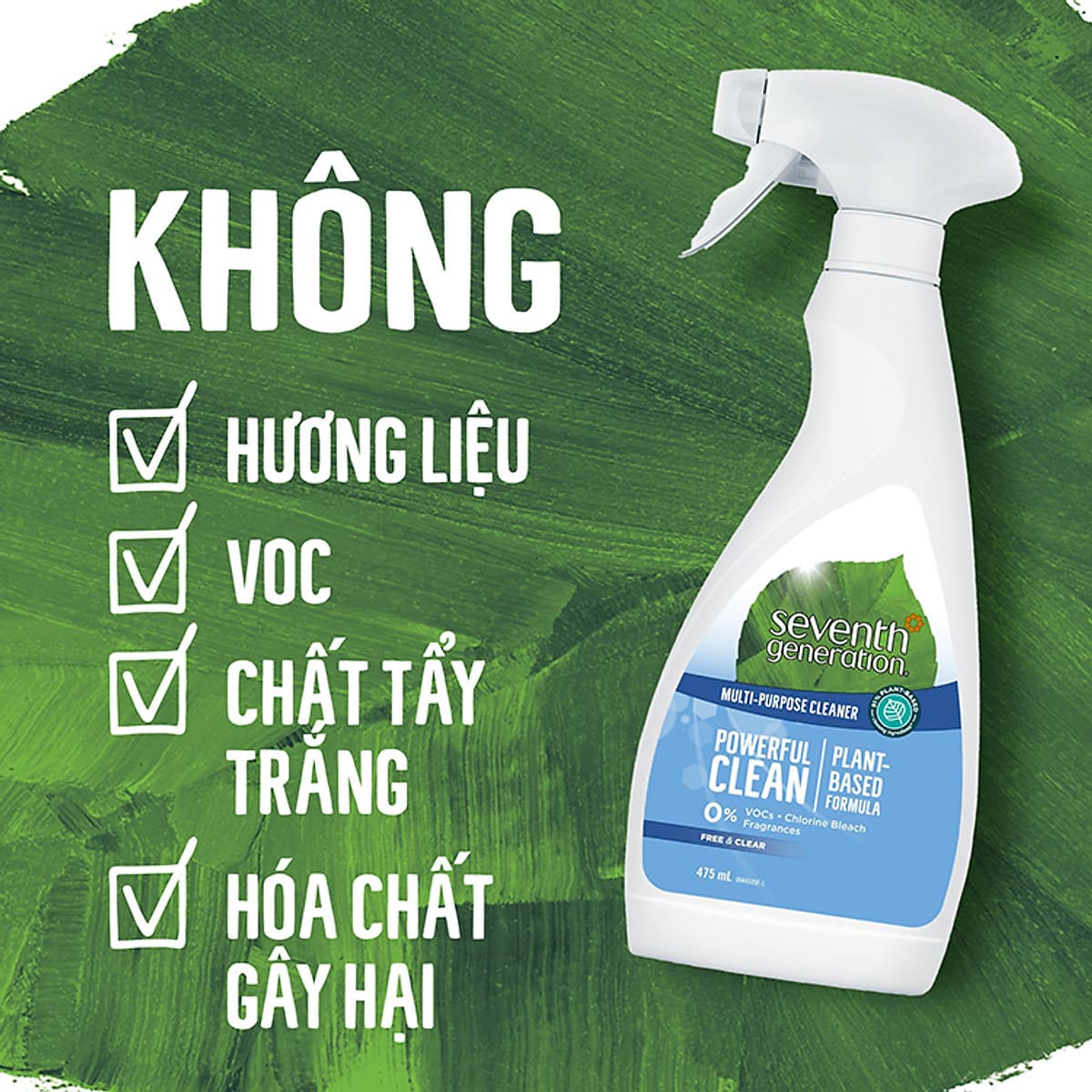 Combo 2 Seventh Generation Xịt Tẩy Rửa Đa Năng  (475ml)