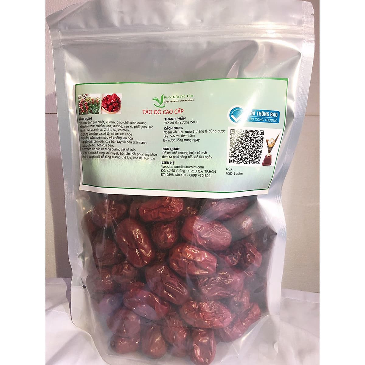 1kg táo đỏ khô cao cấp