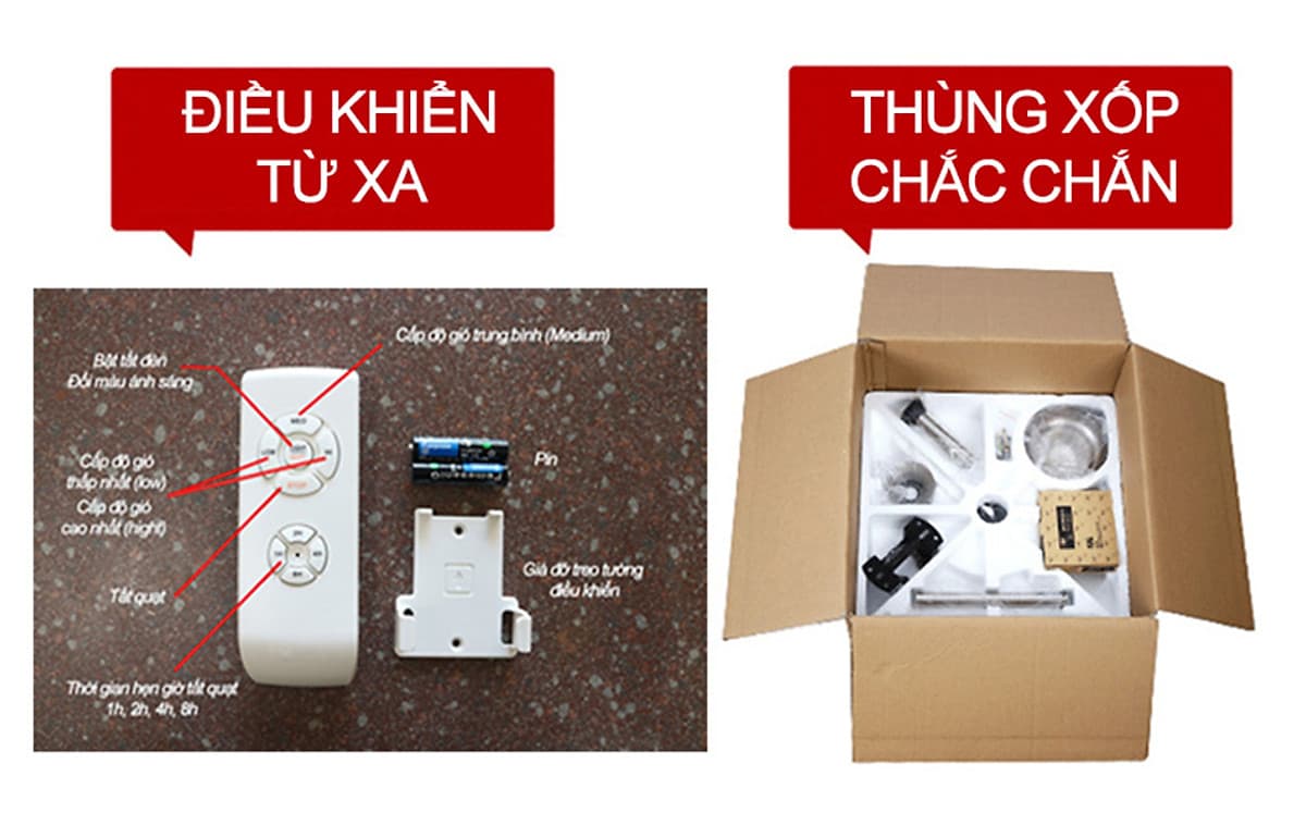 Quạt trần đèn trang trí phòng khách đẹp hiện đại - HLFAN080