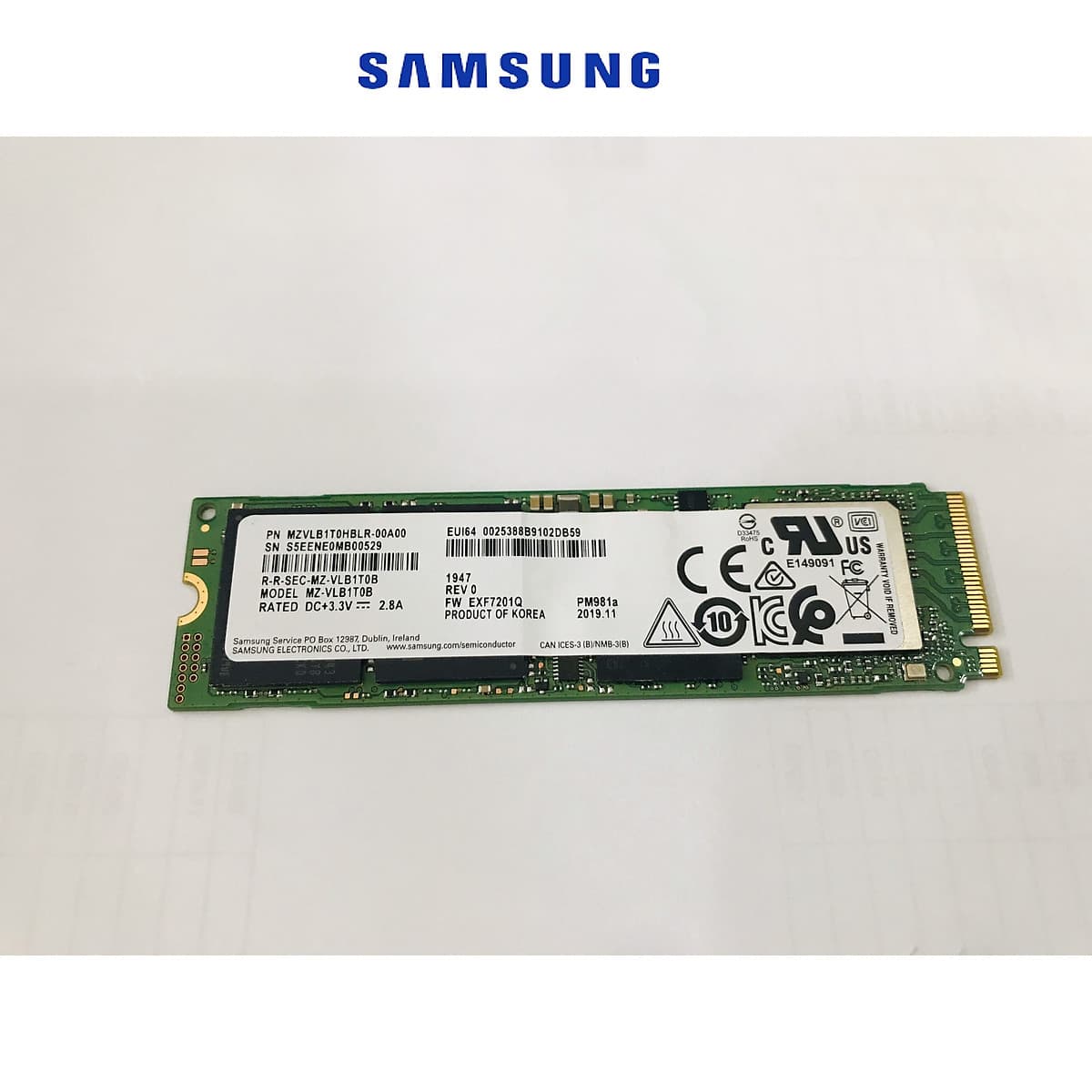 Ổ Cứng SSD Samsung PM981A M2 2280 PCIe NVMe - Hàng Nhập Khẩu