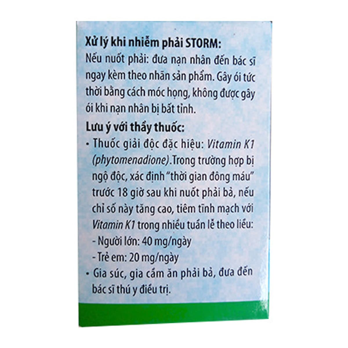 DẠNG GÓI 20 VIÊN | HỘP 100 VIÊN - THUỐC DIỆT CHUỘT STORM - DẠNG VIÊN NÉN - ĐƠN GIẢN DỄ SỬ DỤNG - AN TOÀN VỚI NGƯỜI SỬ DỤNG VÀ MÔI TRƯỜNG