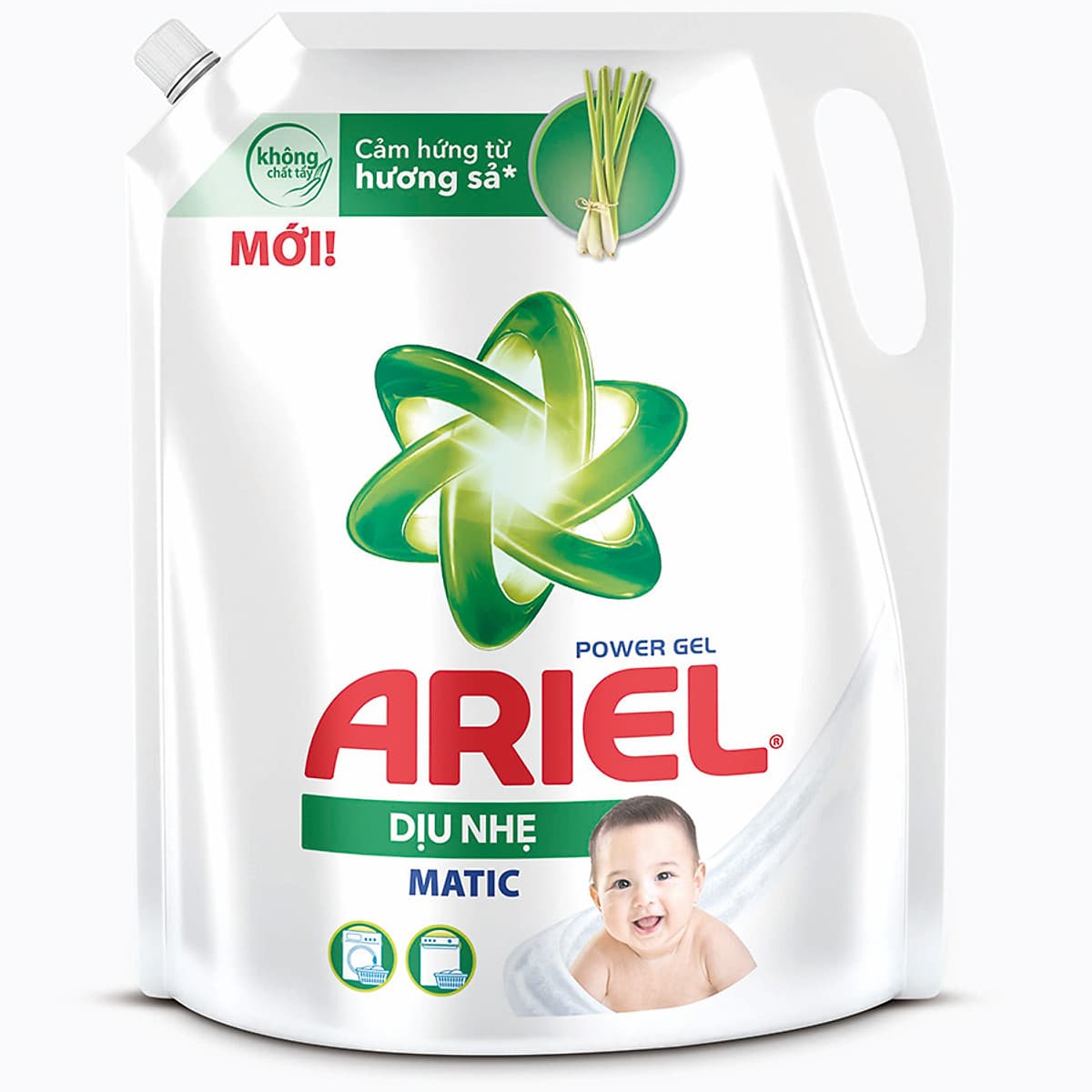 Nước giặt Ariel Dạng Túi Dịu Nhẹ Cho Da Nhạy Cảm 2.15kg