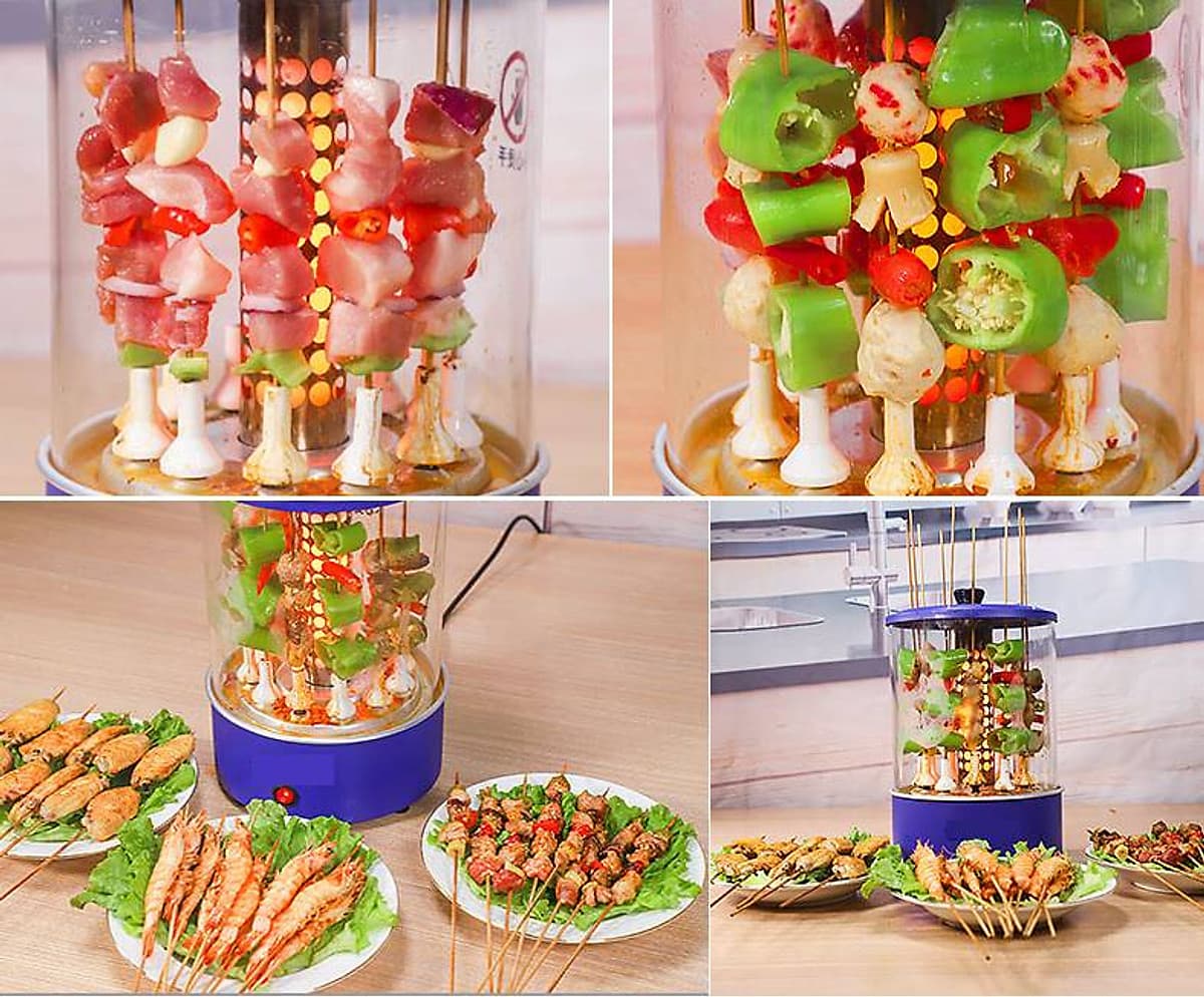 Máy nướng xiên que không khói