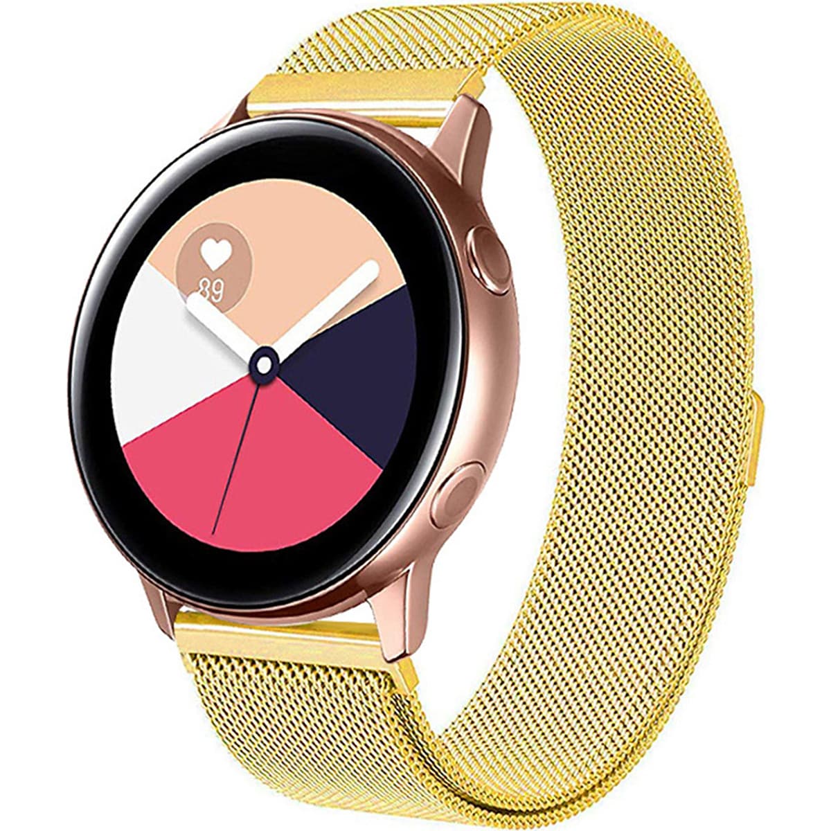 For Samsung Galaxy Watch Active 20mm Replacement Stainless Steel Watch Band Strap