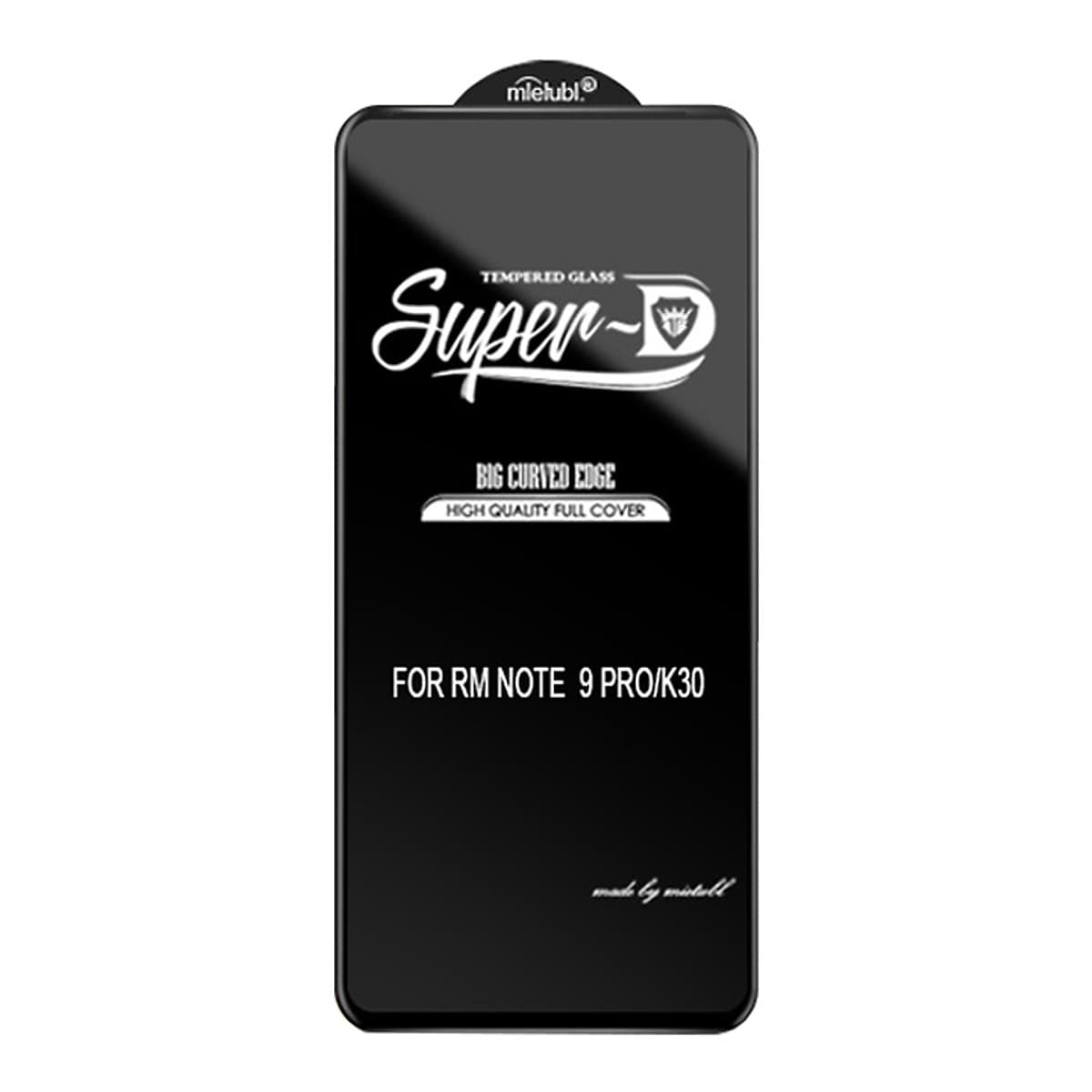 Kính cường lực Super D Xiaomi Redmi Note 9S / Note 9 Pro / Redmi K30 / Poco X3 Full viền Đen MIETUBL - Hàng Nhập Khẩu