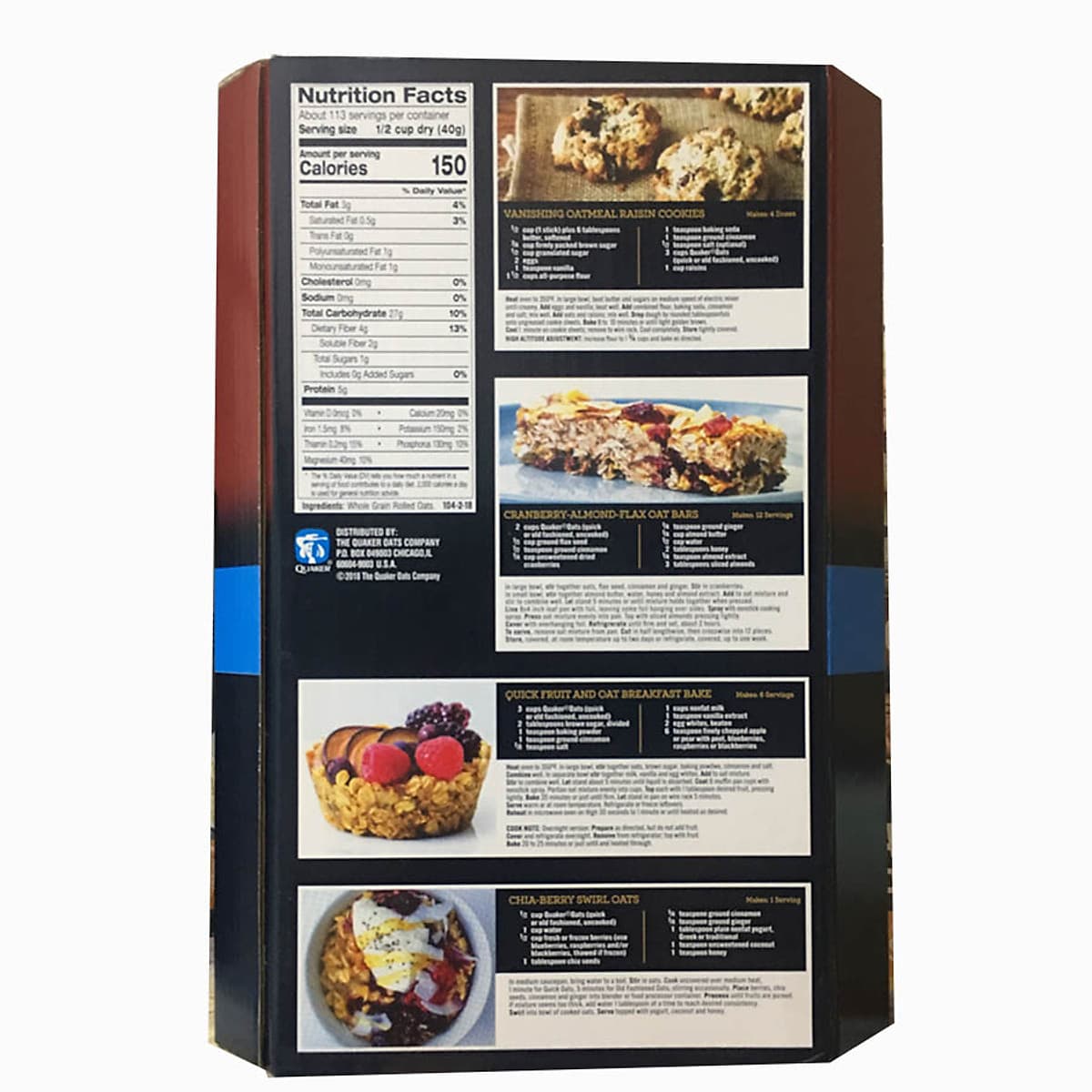 Yến Mạch Quaker Oats Quick - 1 Minute 4.52kg ( Dạng Hạt Cán Vỡ )