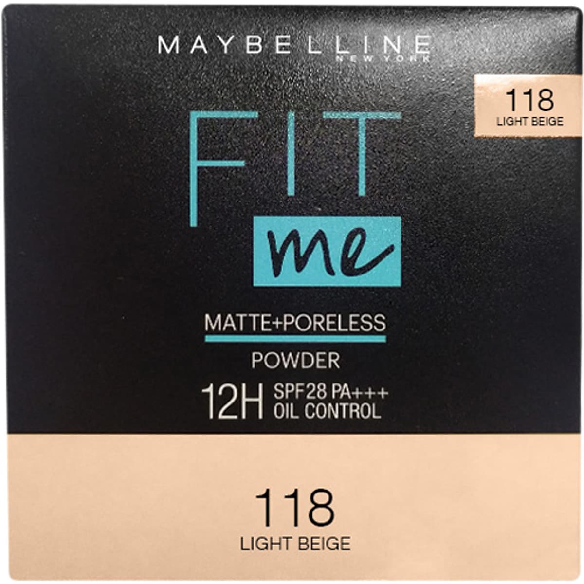 Phấn Nền Kiềm Dầu Chống Nắng 12H SPF 28 PA+++ Mịn Lì Lâu Trôi Fit Me Maybelline New York Compact Powder 6g