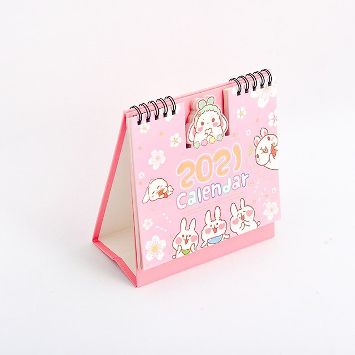 Lịch Để Bàn 2021 Siêu Dễ Thương Để Bàn Làm Việc Học Tập Tặng Kèm Sticker Trang Trí 