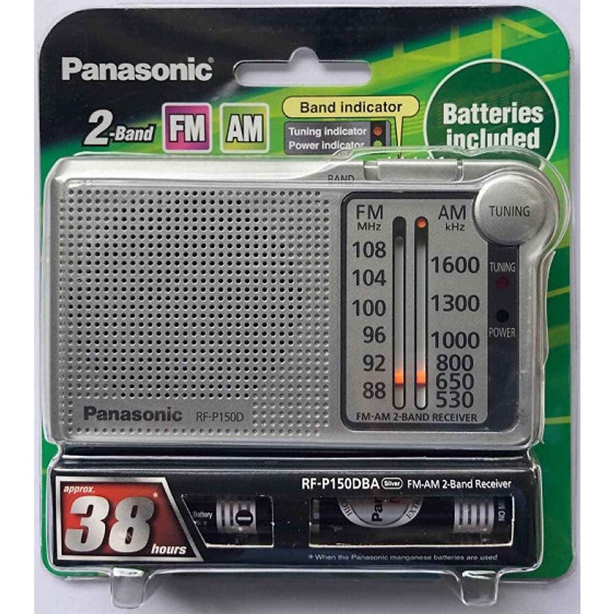 Đài Radio FM/AM Panasonic RF - P150DBAGA Kèm Pin Chính Hãng
