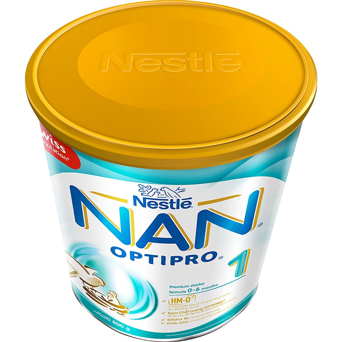 Bộ 2 Sữa Bột Nestlé Nan Optipro 1 Lon 800G (Công Thức Bổ Sung HM-O)