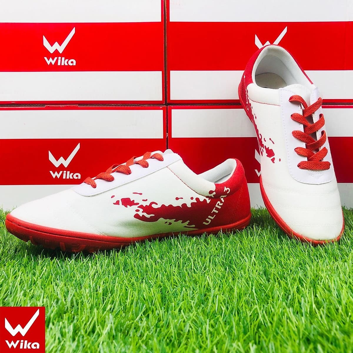 giày đá bóng vải chính hãng wika ULTRA 3, thương hiệu người việt