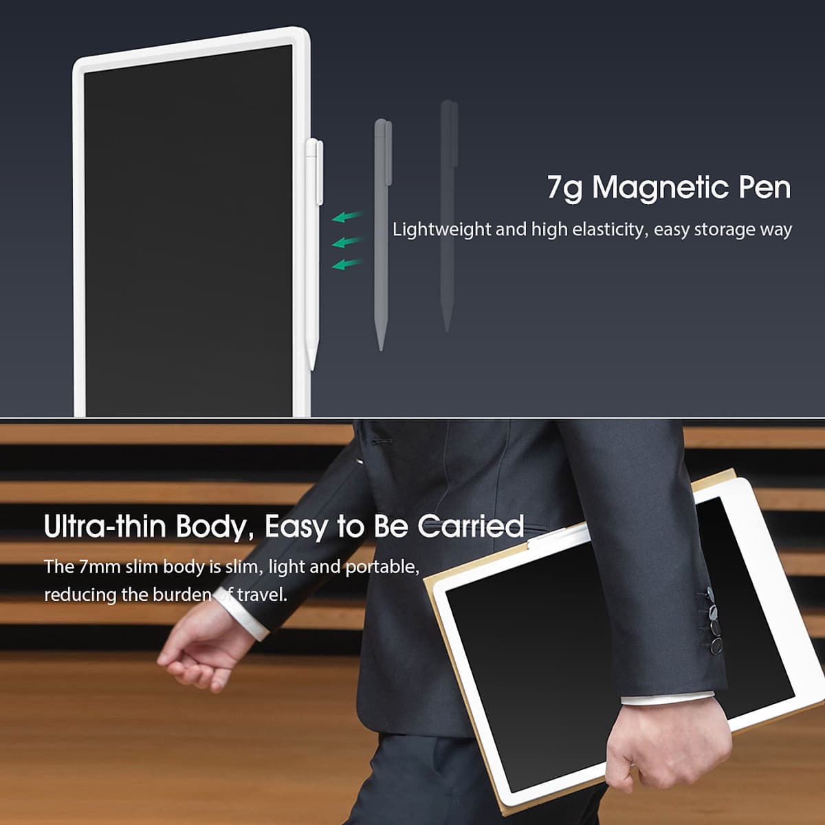 Bảng Vẽ Màn Hình Xiaomi Mijia LCD Writing Tablet 13.5 inch Kèm Bút Vẽ Kỹ Thuật Digital Drawing - Nhập Khẩu Chính Hãng