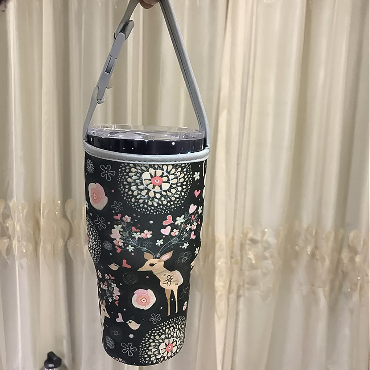 Túi Đựng Ly Giữ Nhiệt Lớn 900ml - Nhiều Hoa Văn