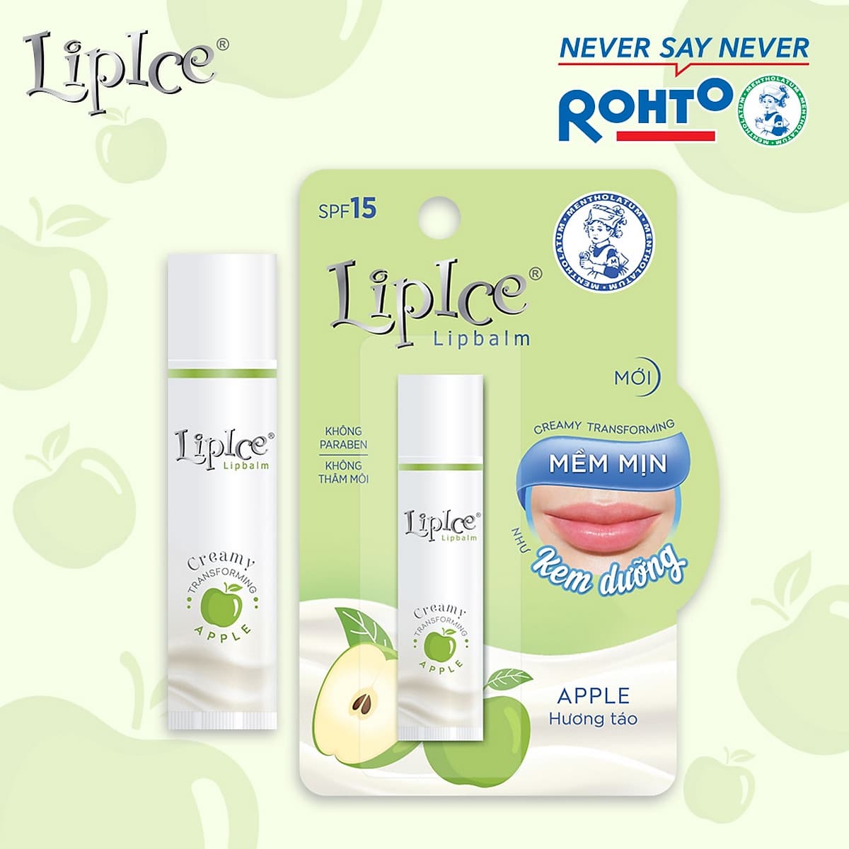 Son dưỡng không màu chuyển kem mịn Lipice Creamy 4.3g