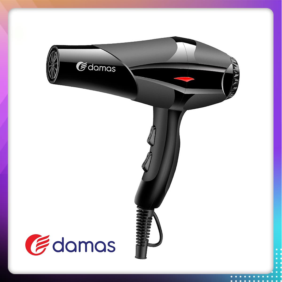 Máy Sấy Tóc Damas JT-3366 - Chính hãng (Sử dụng cho gia đình, tiệm cắt uốn tóc, khách sạn, nhà nghỉ)