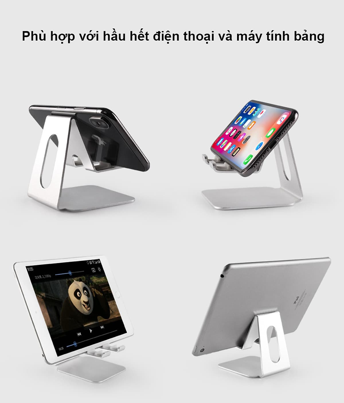 Giá Đỡ Để Bàn Điện Thoại Di Động, Máy Tính Bảng, Ipad Hợp Kim Nhôm Cao Cấp Có Thể Điều Chỉnh Góc Nghiêng. Hàng Chính Hãng Tamayoko FS088