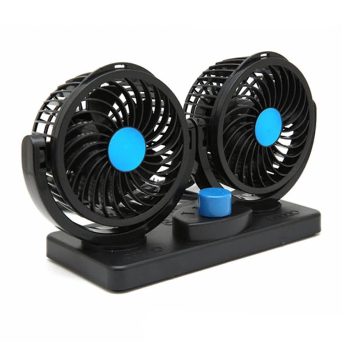 Quạt mini đôi để trên xe ô tô tiện lợi (Giao màu ngẫu nhiên)