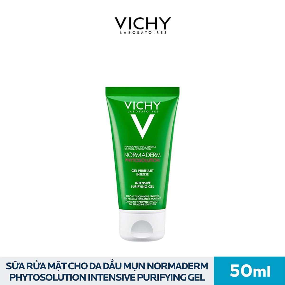 Bộ Hộp Chăm Sóc Da Chuyên Sâu Dành Cho Da Dầu Mụn Vichy Normaderm Phytosolution (50ml) Và Dưỡng Chất Mineral 89 (10ml)