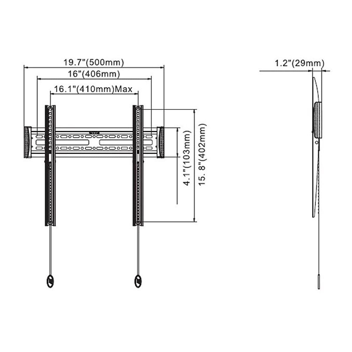 Giá Treo Tivi Sát Tường Nhập Khẩu North Bayou C3F (40-60 inch)