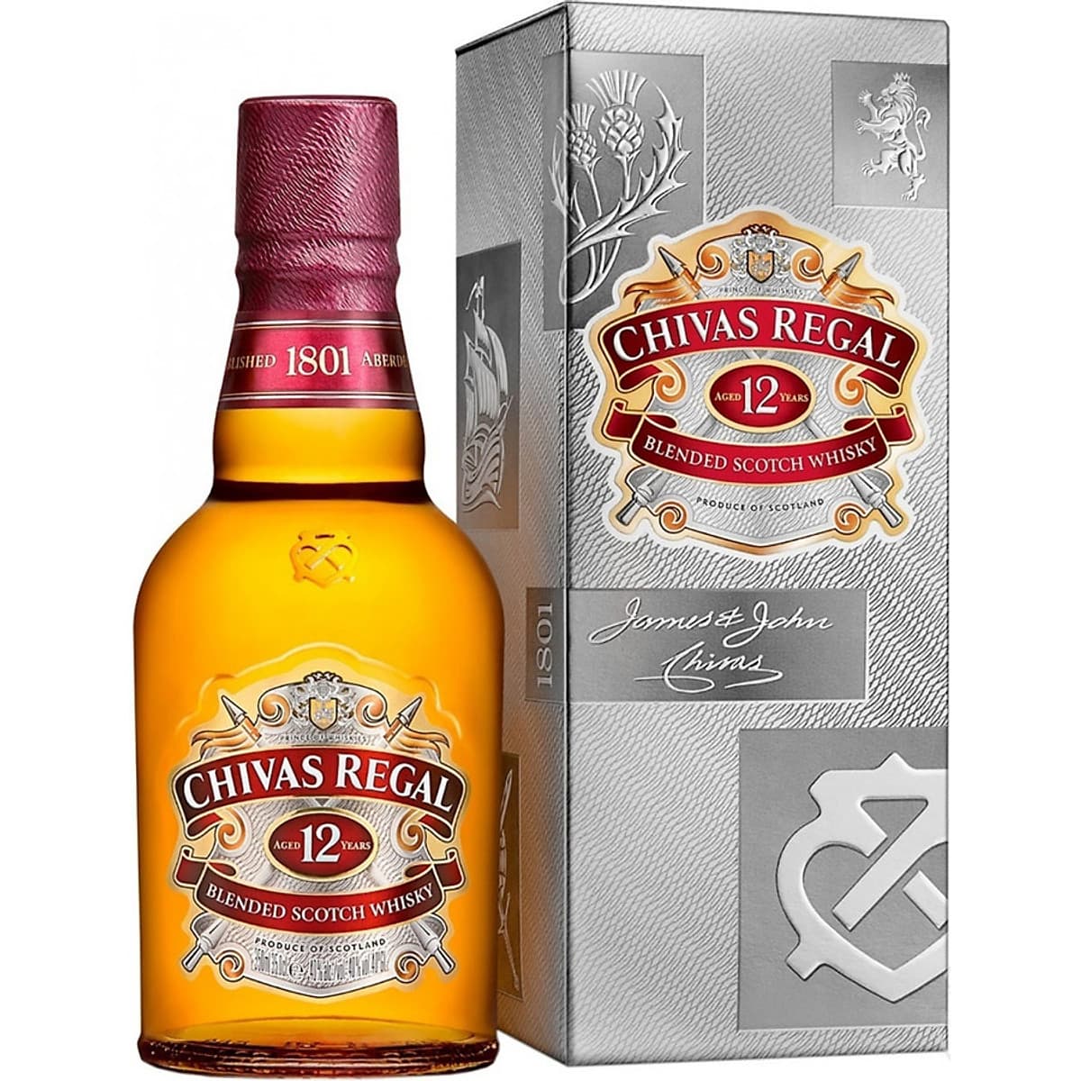 Rượu Whisky Chivas Regal 12 375ml 40% - Kèm Hộp