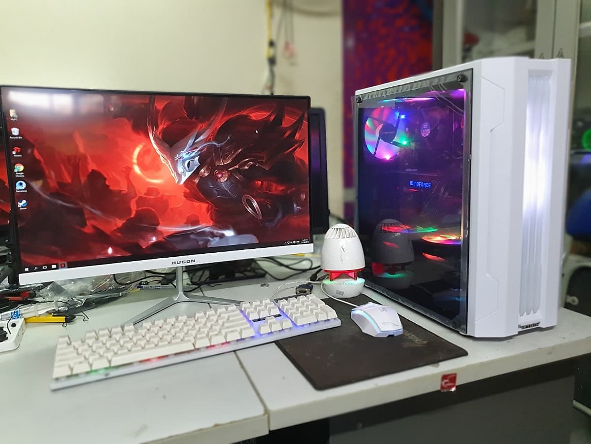  Bộ máy tính màn hình CONG 24 inch linh kiện mới full box dùng văn phòng, học tập, chơi game (Sản phẩm trọn bộ đã cài đặt win, office, quý khách cắm điện là dùng...)