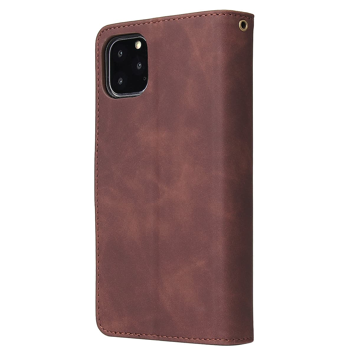 For iPhone 11 iPhone 11 pro iPhone 11 pro max PU Leather Side Magnetic Buckle Multi-card Bracket Full Protective Case with Zipper Wallet Style:iPhone 11 Pro