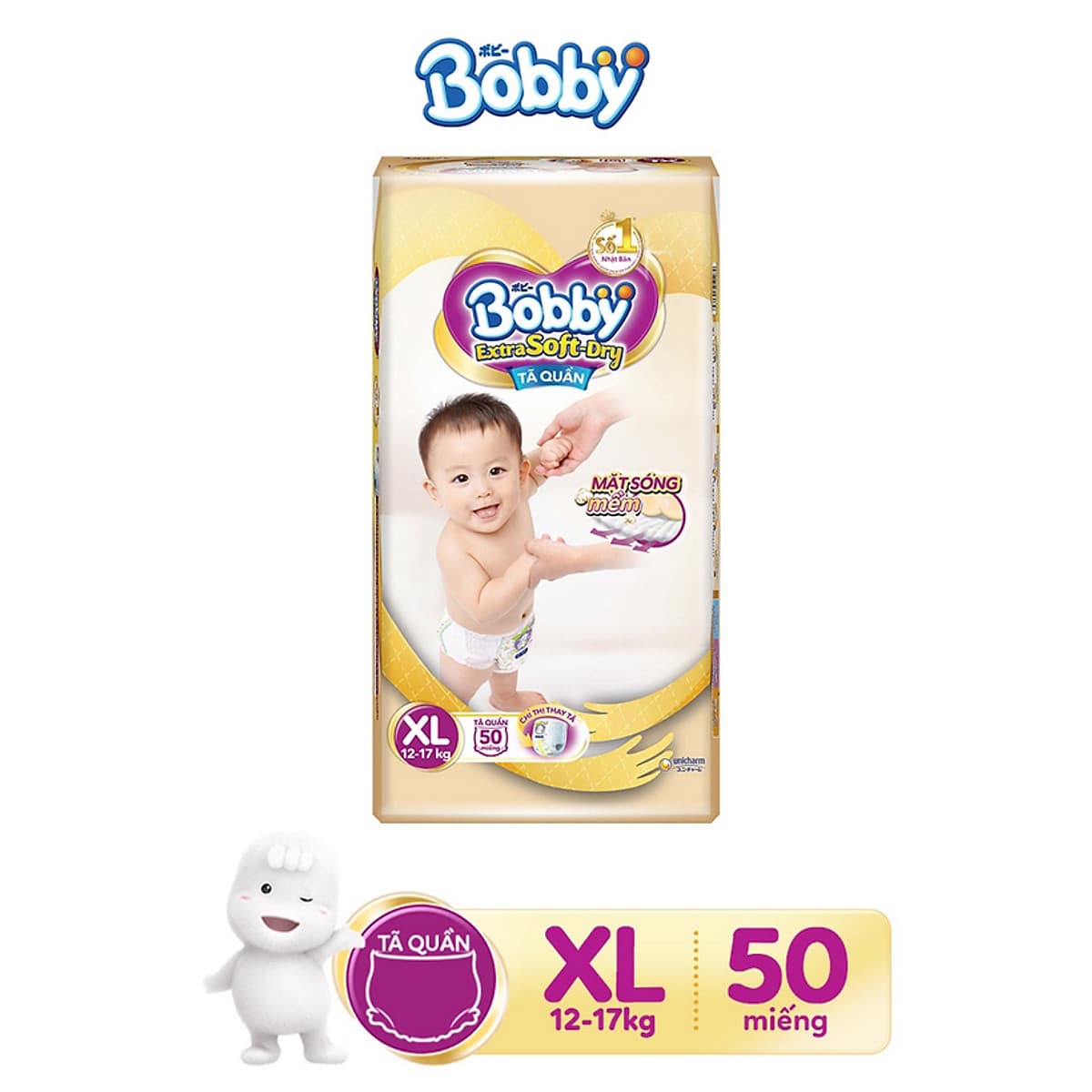 Tã Bobby Quần Extra Soft Dry 