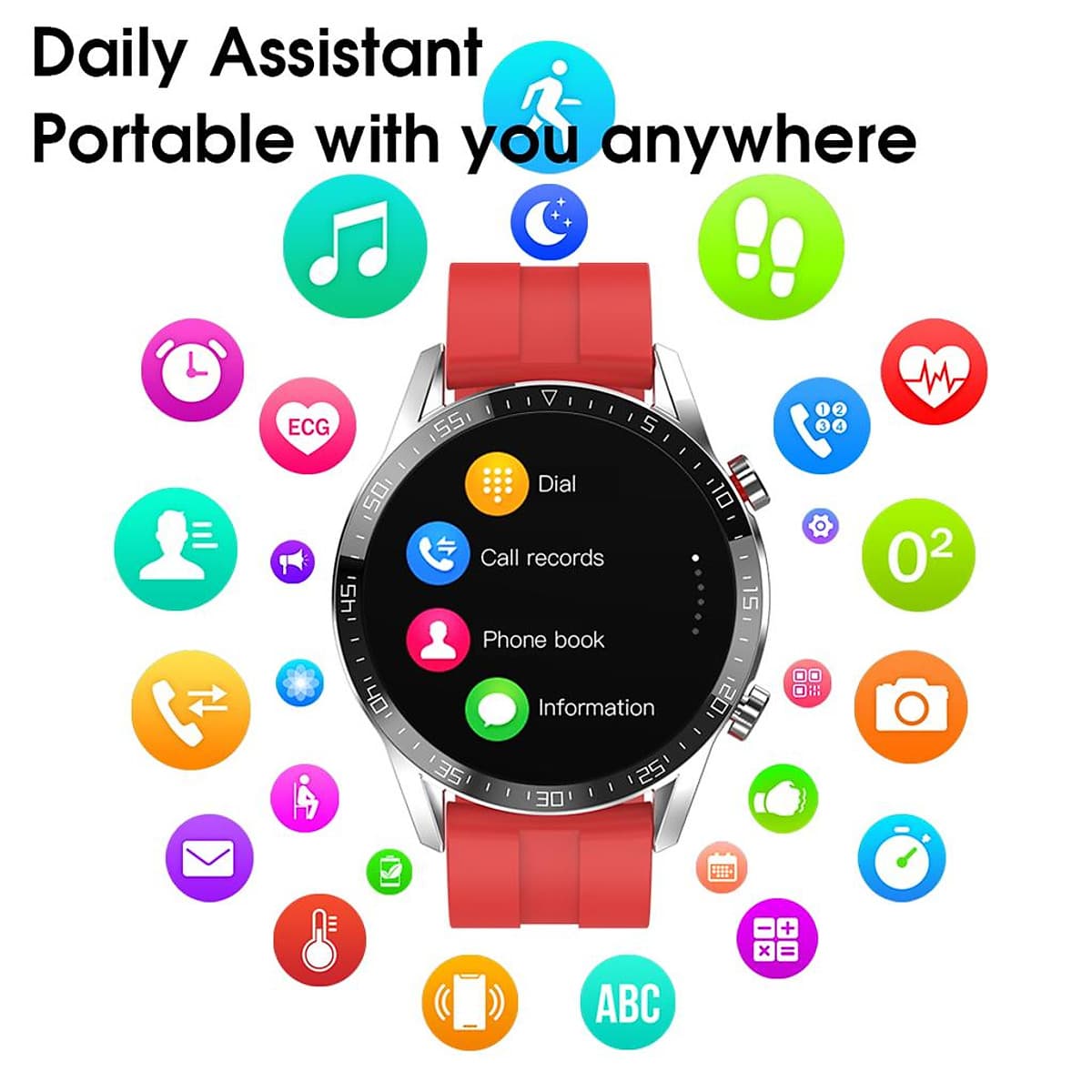 L13 Smart Watch Men IP68 Waterproof ECG PPG Bluetooth Call Notification Reminder