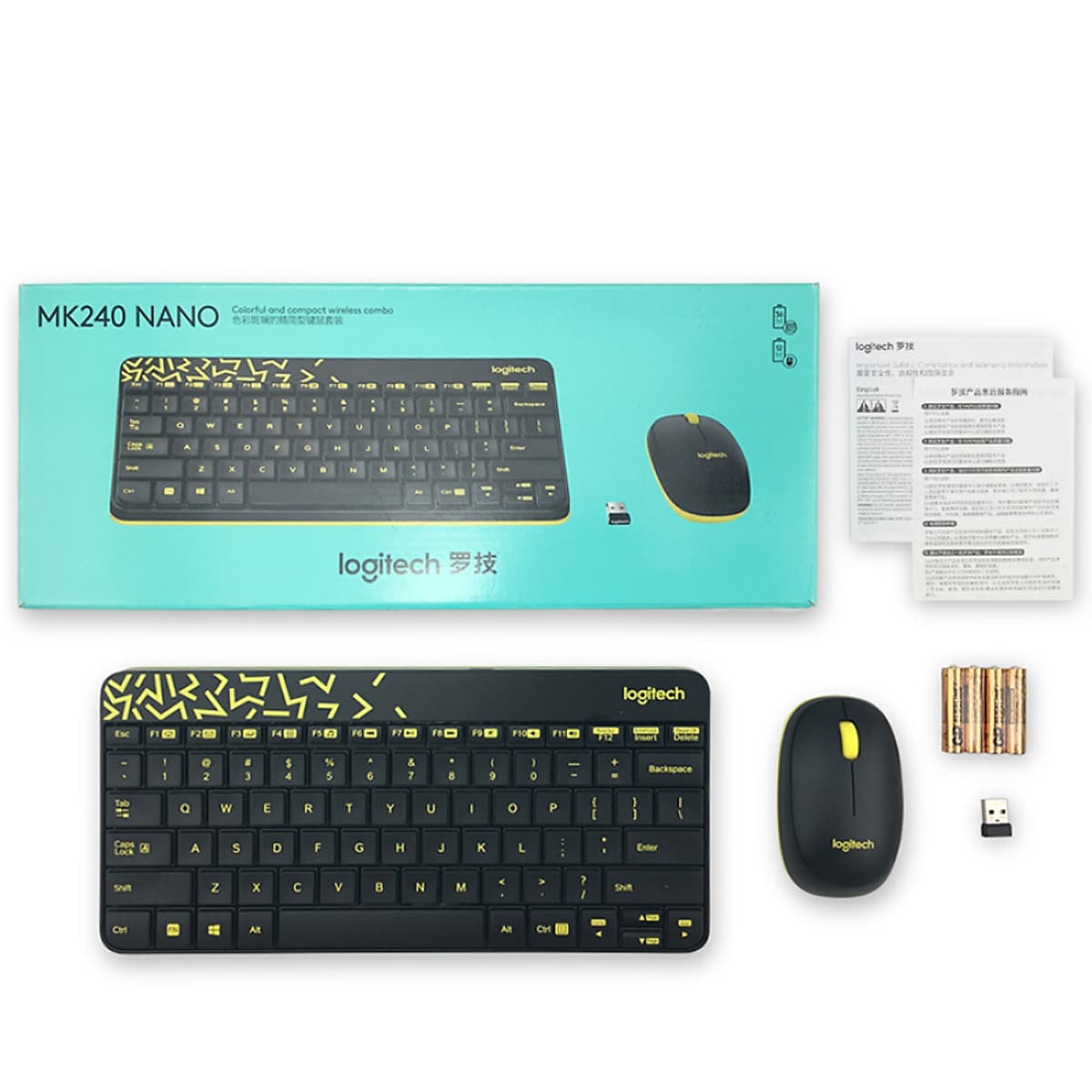  Bộ Chuột Và Bàn Phím Không Dây Logitech MK240/MK245