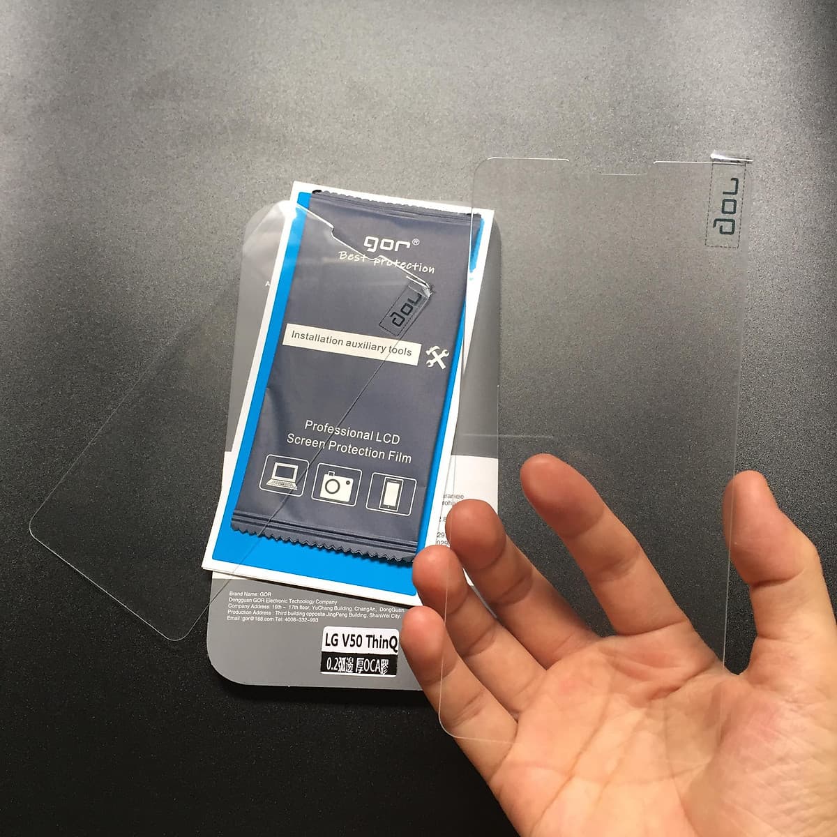 Bộ 2 Kính Cường Lực GOR cho LG V50 ThinQ ( 2 Miếng full box ) _ Hàng Nhập Khẩu
