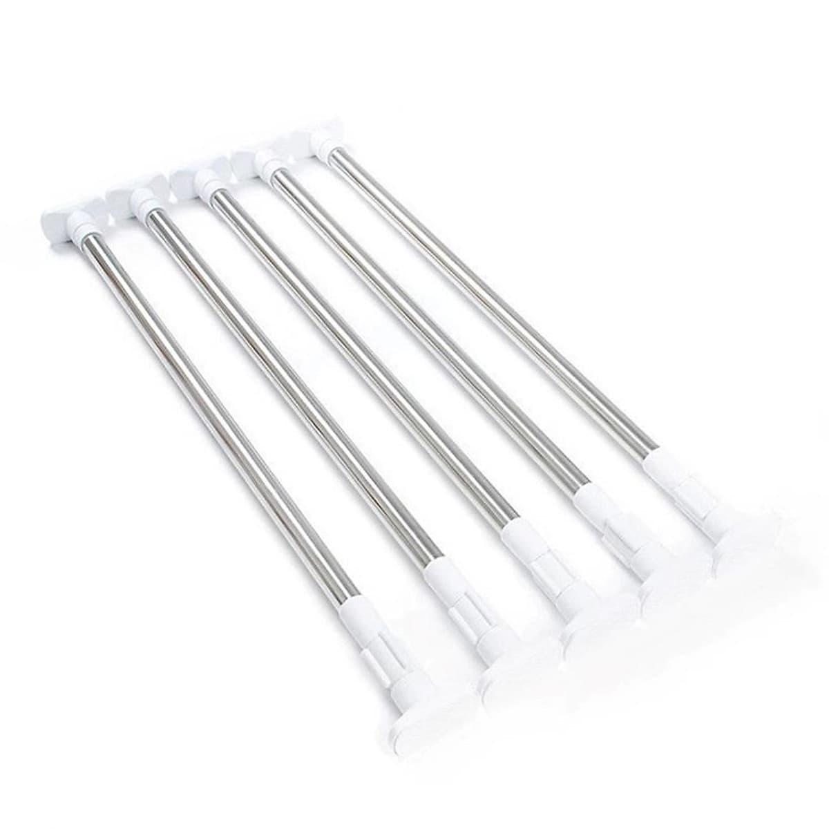 Thanh treo rèm cửa inox đa năng, không cần khoan tường hay bắt vít, thay đổi vị trí linh hoạt HT03