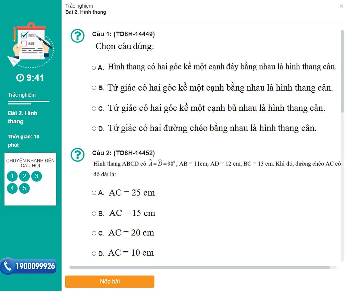Khóa học HÌNH HỌC 8 - CƠ BẢN + NÂNG CAO thầy Lê Hải Trung- 09 tháng