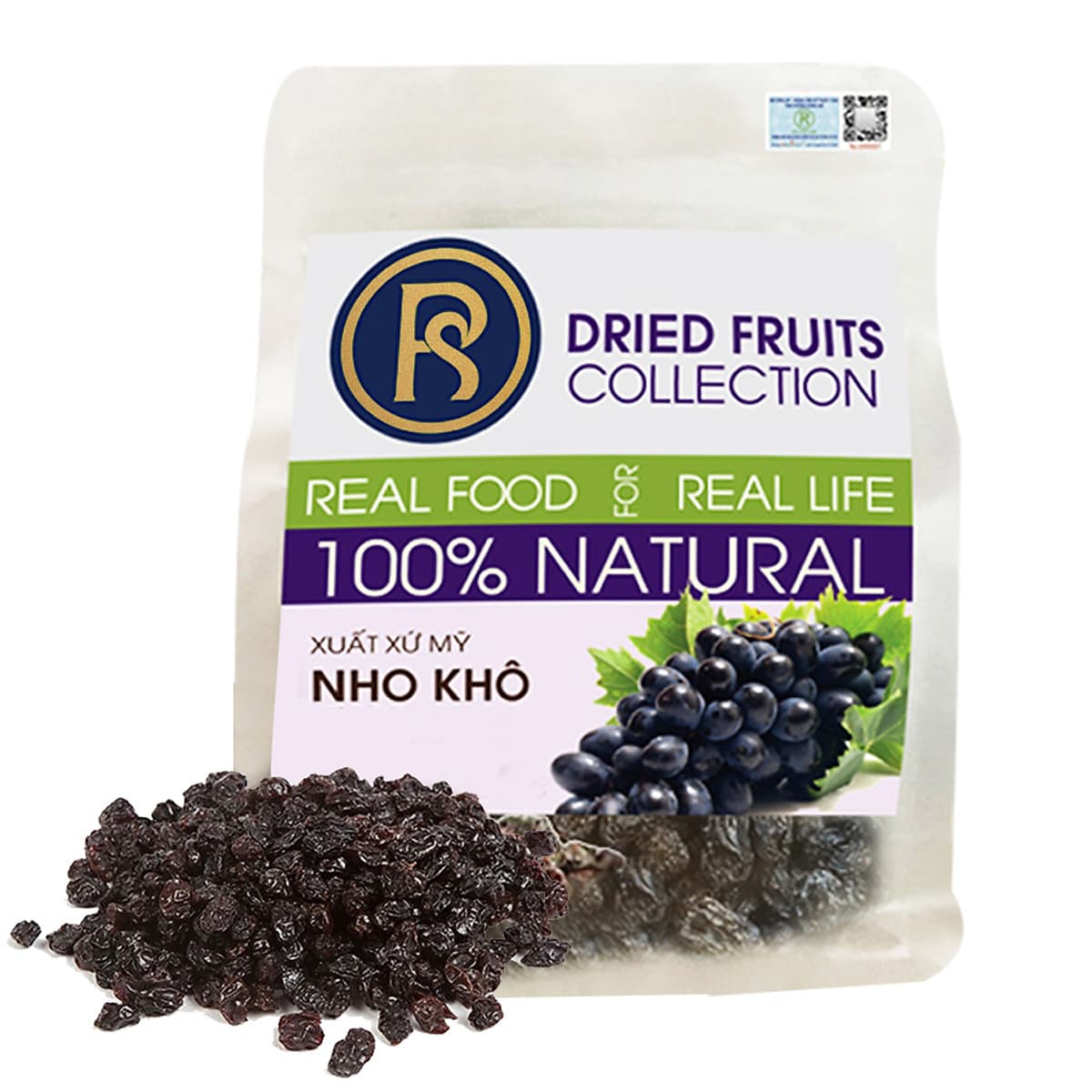Túi Nho Khô REAL FOOD STORE (Nhiều lựa chọn)