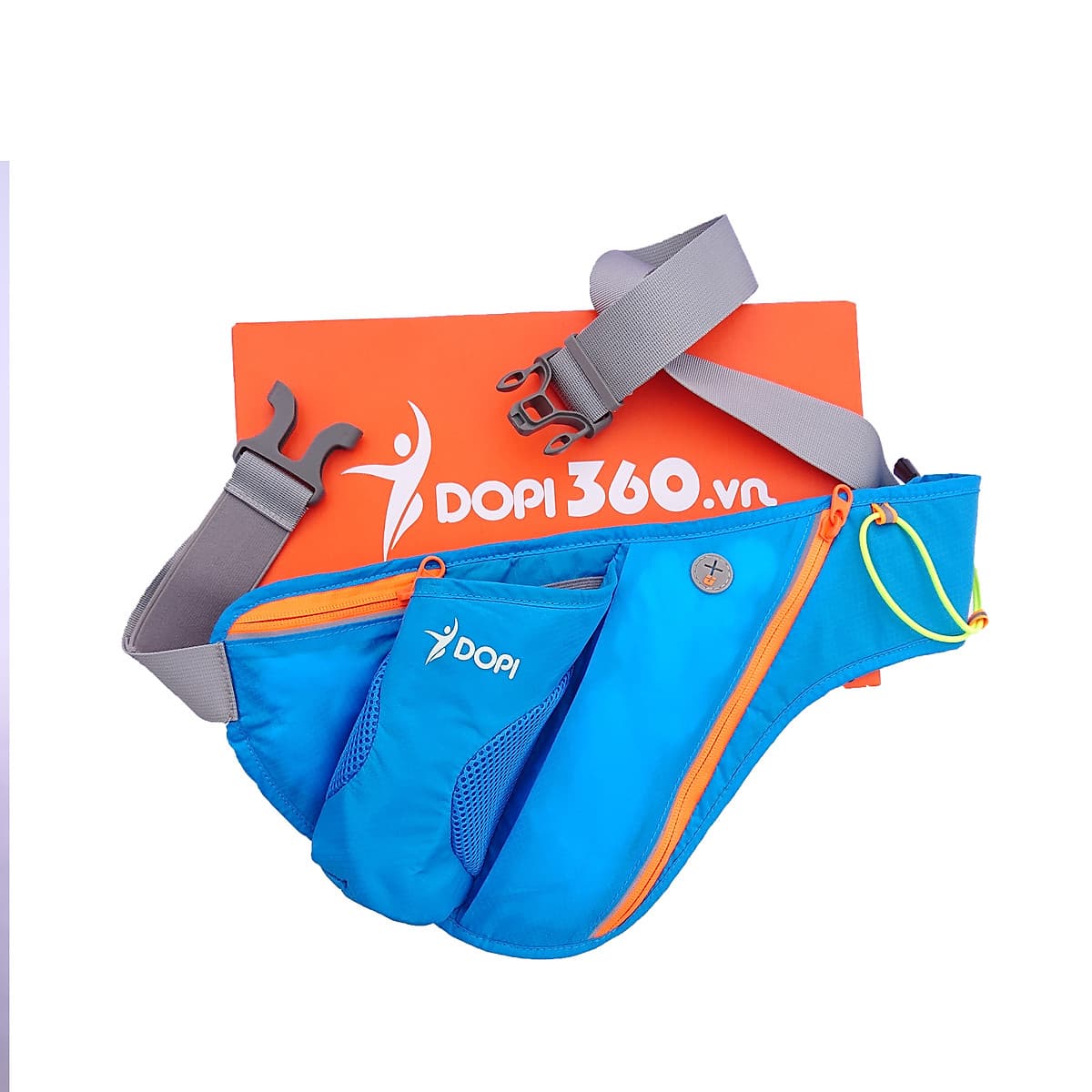 Túi đai đeo bụng hông chạy bộ phản quang DOPI360 có ngăn đựng bình nước DOPI9