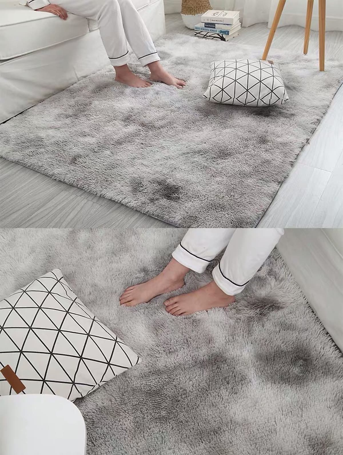 Thảm Lông Dài Trải Sàn Cao Cấp Kiểu Loang