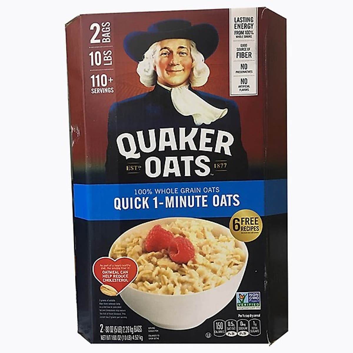 Yến mạch Quaker Oats nguyên chất 100% nhập khẩu từ Mỹ - Chính Hãng