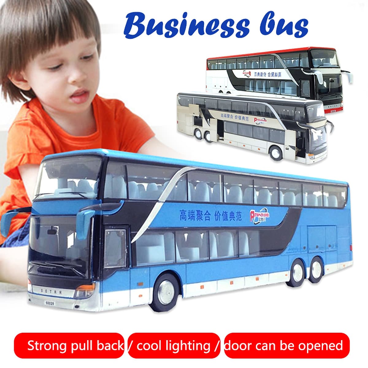 Mô Hình Xe Buýt Đồ Chơi (25x7x5cm)